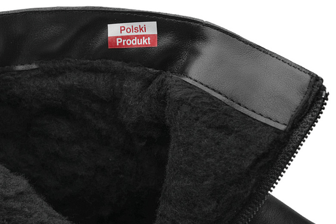 Botki AXEL Comfort 4453 H Czarne na Haluksy ocieplane