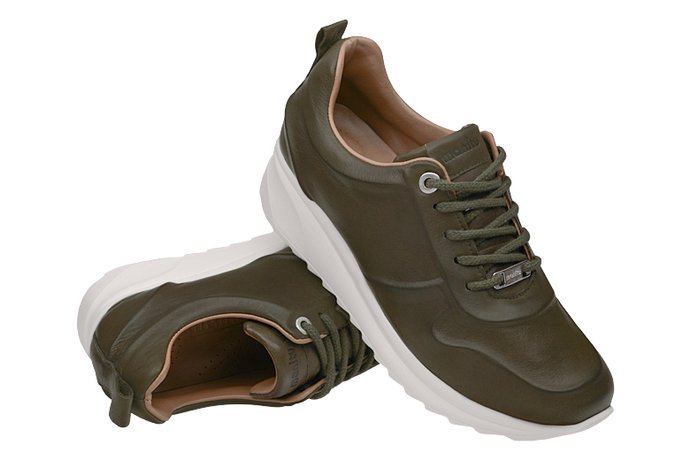 Komfortowe Sneakersy MANITU 850439-7 Oliwkowe