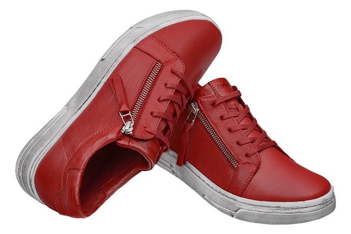 Komfortowe Sneakersy MANITU 850440-4 Czerwone