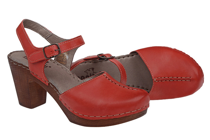 Sandały MANITU 920207-4 Czerwone
