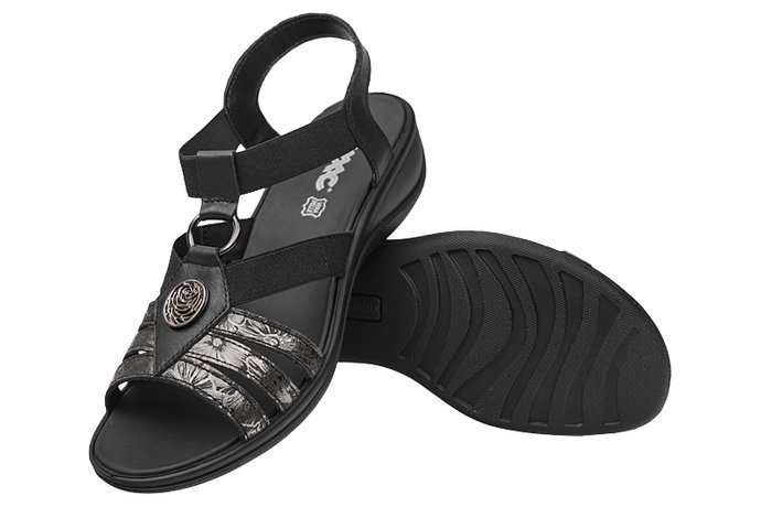 Włoskie Sandały IMAC 708200 Czarne na haluksy